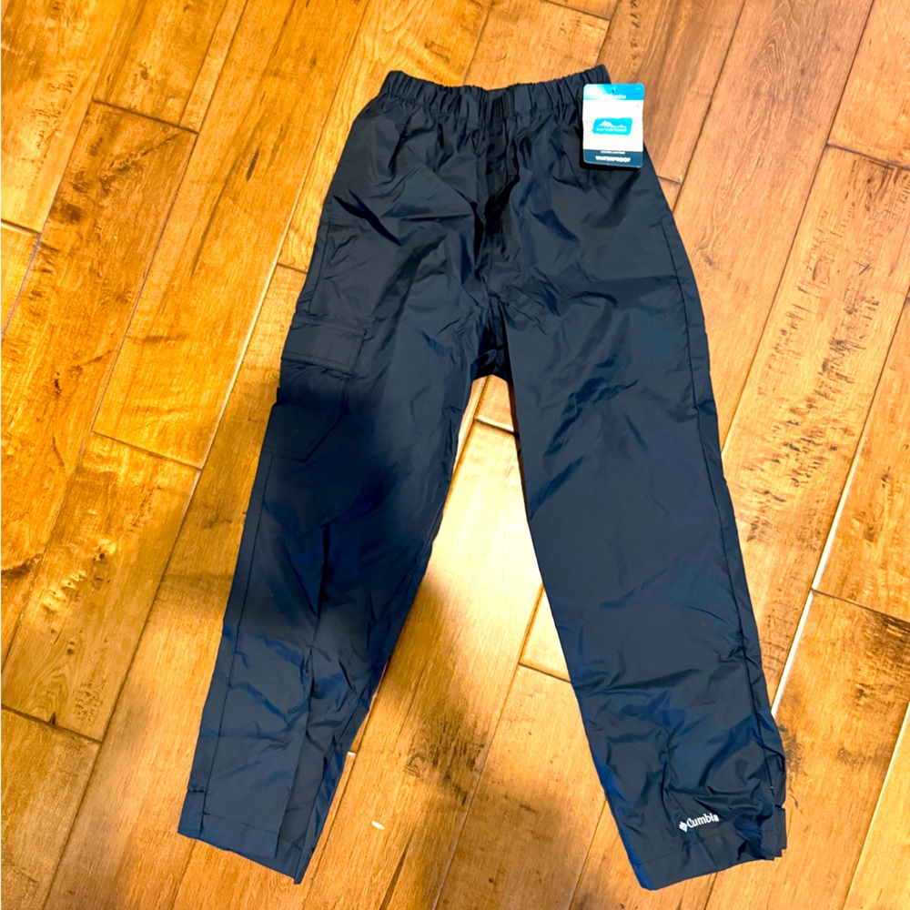 Unisex kids Columbia rain pants , size S